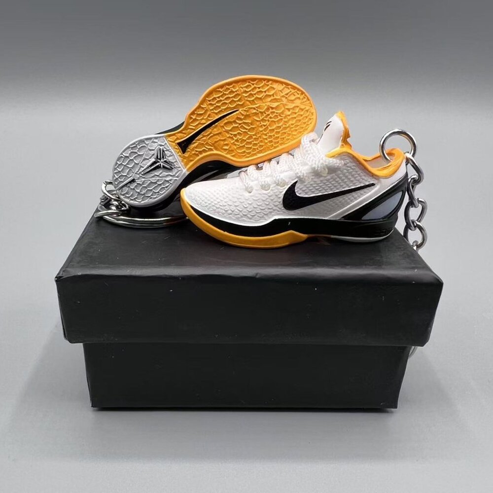 Kobe Mini Sneaker Keychain Black Mamba Collectible A Pair With Shoe Box